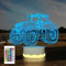 Attivolife LKW 3D Illusions Nachtlampe Traktor 16 Farbwechsel dimmbare Hologramm Beleuchtung USB-Ladetisch Schreibtisch Schlafzimmer Dekoration kreatives Geschenk für Kinder und Jungen Licht