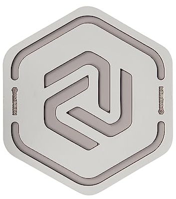 AMOTION Roam Silikonuntersetzer Stone | 14cm Durchmesser - Anti-Rutschfunktion auf Allen Flächen - Spülmaschinenfest und Flexibles Material - Glassuntersetzer - Telleruntersetzer