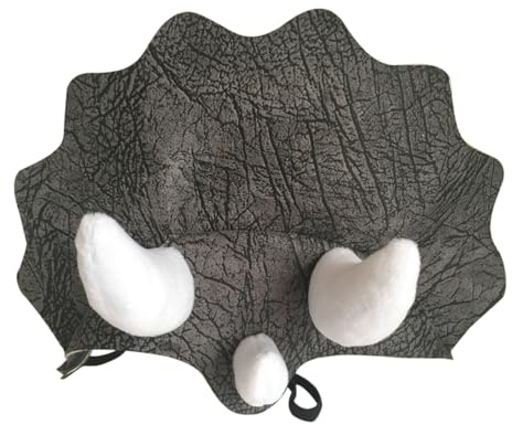 FOMIYES Dinosaurier-Kopfbedeckung Für Hunde Verstellbarer Triceratops-Hut Haustier-Cosplay-kostüm Für Halloween Festivals Und Partys