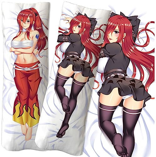 FAI-ry TA-il Anime Körper Umarmungskissen Kissenbezug, Bequemer Weiche Zierkissenbezug mit Verdecktem Zip, Cosplay Kissen Fall Geschenk für Anime und Manga Fans-Multicolor 6||50 * 180cm