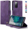XYGLOW Handyhülle für Samsung Galaxy S20 FE Hülle Klappbar Premium PU Lederhülle Klapphülle【RFID Schutz】 Kartenfach Standfunktion Schutzhülle für Samsung S20 FE 4G/5G Flip Case Wallet Tasche, Lila