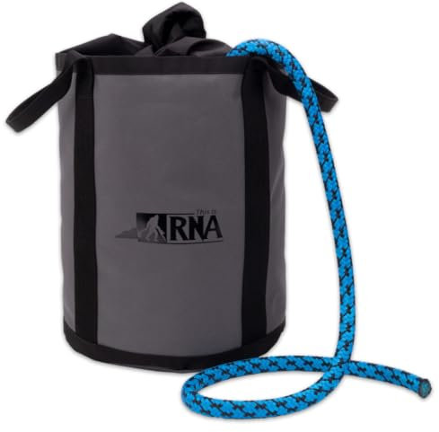 RNA Mountain Ape Heavy-Duty Bull Rope Storage Bag - 200ft Capacity, Double Reinforced Bottom, Self-Standing Design, Dual Bar-Tacked Handles, 16-30L Equipment Carrier for Rodeo & Climbing
