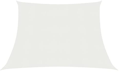 BaraSh Sonnensegel 160 g/m² Weiß 3/4x3 m HDPE Sonnenschutz Terrasse TerassenüBerdachung