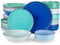 Geschirrset 6 Personen, vancasso bonita 24tlg Tafelservice aus Steingut, Teller set modern, Schüssel- und Teller Set