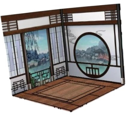 Milageto Hintergrund-Szenenlayout im Maßstab 1:6, Display-Simulations-Diorama, Display-Layout-Fahrzeugmodell-Vitrine für Mini-Druckgussautos, Chinesisch