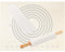 3PCS Pastry Cloth and Rolling Pin Cover Set, 1PCS 25 X 20 Heavy Cotton Canvas Cloth Pastry Mats with Measurement 2PCS 13 X 2.7 Flexible Rolling Pin Covers Sleeves for Rolling Dough Baking Bread