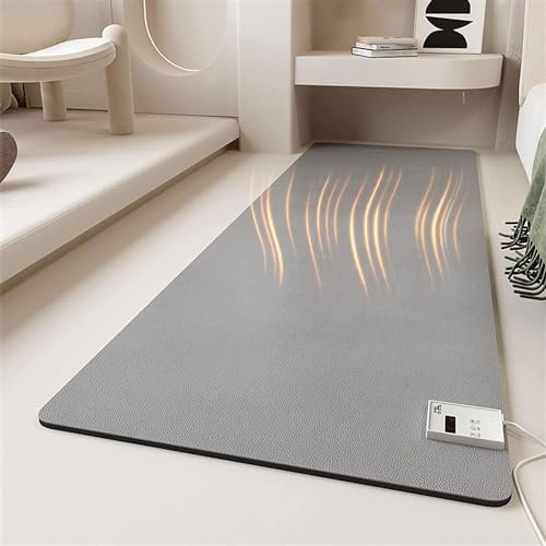 HSWOYEA Elektrisch beheizte Fußmatten - Großflächige beheizte Bodenunterlage, Heizteppiche unter dem Schreibtisch, für Büro und Zuhause,80x200cm
