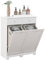 HOMCOM Bathroom Laundry Cabinet, Bathroom Cabinet with Laundry Baskets and 2 Drawers, 78 x 40 x 90.5cm, White