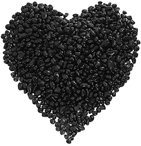 Milisten 1bolsa Pulida para Acuario Piedras Decorativas Negras para Pecera Rocas Acuario