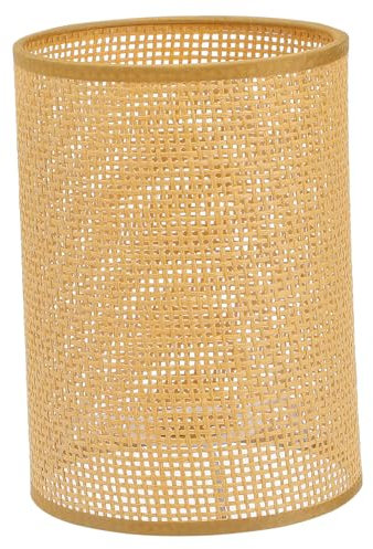 Garneck E27 Rattan Tischlampenschirm Handgewebter Lampenschirm Für Tisch Und Stehlampen Öffnung Rustikale Inneneinrichtung Ideal Für Schlafzimmer Und Hotels