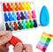 ICHOWHO 24 Colors Crayons for Kids,My First Jumbo Crayons for Toddlers with Easy-Grip,Easy-Grip Art Supplies,Safe and Mess-Free Coloring,Kids Non-Toxic Child,Toddler Safe Crayon Art Supplies