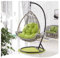 Grünes Rattan-Schaukelkissen, Ei-Hängematte, Stuhl-Pads für Außen- und Innenmöbel, Garten, Terrasse, Vibe-Dekor