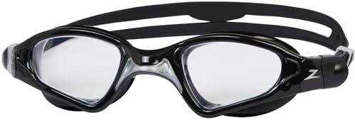 Zoggs Spectra Swimming Goggles Anti-fog Watertight Design, Micro Adjustable, Intelligent Fit, Improved Comfort, Black/Grey - Tint Smoke Lens