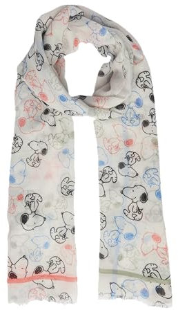 s.Oliver Schal mit Snoopy® All-over-Print ecru ONESIZE