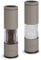 TLYSXPRO Salt and Pepper Grinder Set with Adjustable Coarseness | Manual Pepper Mill Grinder with Refillable Design | Ceramic Core | Kitchen Essential (2 Packs, Greige)