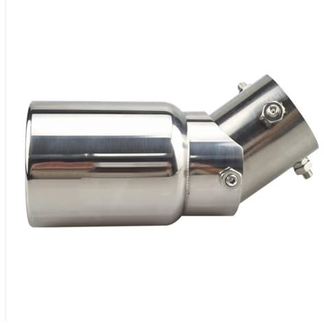 Auspuffblende Auto-Auspuff für Rohreinlass, verstellbarer Winkel, verstellbar, Edelstahl, Automobil-Auspuffspitze, Schalldämpfer, Heckhals, 38–54 mm(1)
