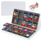 Étui pour Cartes de Jeu Nintendo Switch 2/1, Lite, OLED - Porte-Cartes avec 20 Emplacements pour Jeux et 20 pour Micro SD, Fermeture Magnétique, Coque Rigide et Doublure en Silicone Souple (Blanc)