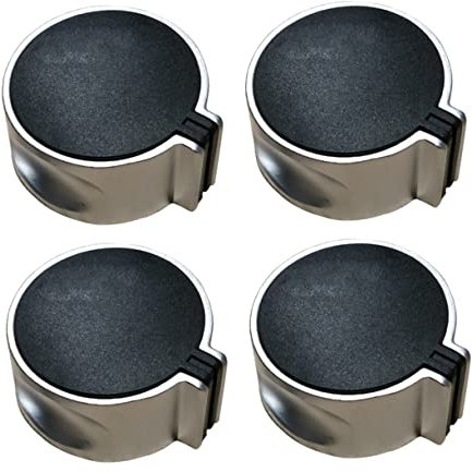 ROMISBABA 4stücke Gasherd Knöpfe Aus Zinklegierung Metall Langlebige Ersatzknöpfe Für Gaskochfeld Drehschalter Zur Einfachen Zündung Und Regulierung Von Herd Und Ofen Passend Für Küche Zuhau