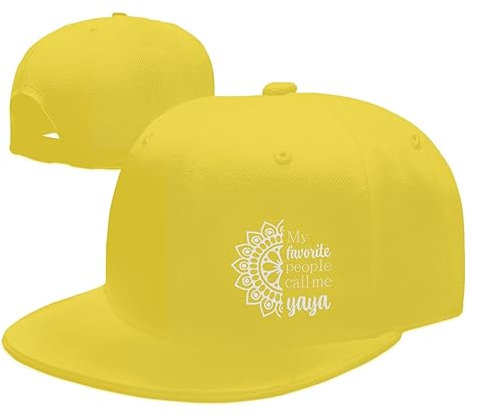 Schirmmütze Meine Lieblingsmenschen Nennen Mich Yaya Verstellbare Visor Hat Mode Flache Krempe Für Activités Extérieures Eté Course À Pied