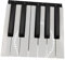 Tasti di ricambio for tastiera, for pianoforte digitale Korg PA500 PA300 PA600 PA700 e Microx R3 X50(12 black white key)