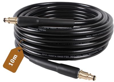 MIPIACE 10M Manguera de Repuesto para Karcher Lavadora de Alta Presión K2 K3 K4 K5 K7 Manguera de Alta Presión Flexible de Alta Presión Pistola Conector Manguera Hidrolimpiadora para Vehículo Jardín