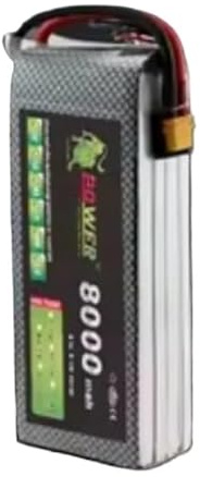 Batterie LiPo 8000 mAh 6S 60C 22,2 V pour hélicoptères, Drones, quadricoptères, Voitures et Avions radiocommandés (avec connecteurs XT60 XT90)(1PCS 8000mAh-T)