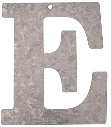 Metall Buchstabe E, verzinkt Höhe 12 cm Alphabet - Initialien