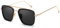 SHEEN KELLY Retro Sonnenbrille Quadratische Metallrahmen für Männer Frauen Klassiker Sonnenbrille Piloten Schwarz Linsen1:1
