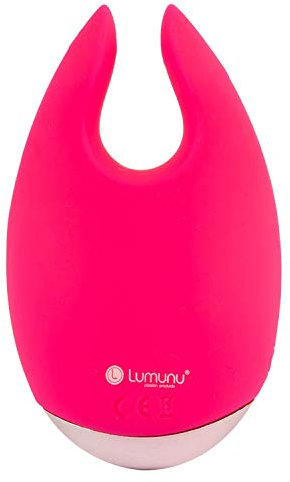 Deluxe Auflegevibrator LUSTREGENT, Doppel-Vibrator mit 10 Vibrationsstufen & Akkutechnologie, 2-in-1 Vibrator für Frauen, Männer & Paare aus Silikon, pink, von Venize