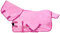 Cwell Equine Mini-/Schwefeld-/Pony-Teppich, weiches Netzgewebe, Nackenbezug, Rosa, 90-120 cm