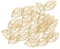 Sharplace 30 er Pack Blatt Anhänger Kettenanhänger Charms Pendants für DIY Schmuck, Gold
