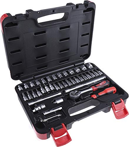RS PRO 1/4 Zoll Vierkant Standard-Steckschlüssel/Bit-Satz 43-teilig verchromt