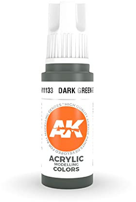 AK Interactive 3rd Gen Acrylic Dark Green-Grey 17ml