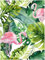 Floralplus Peel and Stick Tapete Flamingo-Tapete Tropisches Palmblatt Abnehmbare Tapete für Wohnkultur Floral Tapete Grünes Kontaktpapier für Badezimmermöbel Renoviert 45 x 299,7 cm