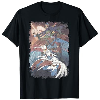 Manga Gatchaman Poster Planet Distressed T-Shirt