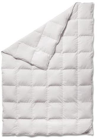 Koru Style Royal Daunen Bettdecke 155x220 cm – 90% Gänsedaunen / 10% Federn – Ganzjahresdecke 155x220 cm – Luxus Daunendecke 155x220 cm – Made in Germany – Wärmeklasse 2 (medium)