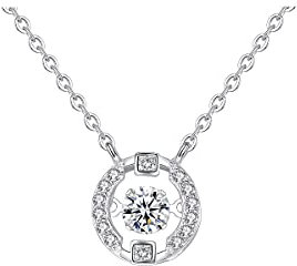 DANIEL CLIFFORD® Céline Halskette Damen Silber 925 I Schmuck für Frauen aus Sterlingsilber + Zirkonia Kristallen (Kettenlänge: 47 cm) I Geschenk für Sie