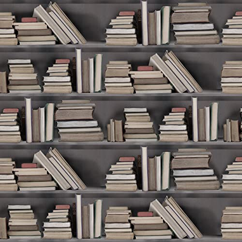 Mineheart Vintage Bookshelf Wallpaper Order Wallpaper Roll