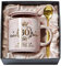 60th Birthday Gifts for Women - Fabulous 60 Limited Edition Birthday Marble Mug Printed with Gold - 14oz Pink - Turning 60 Years Old Happy Bday Present for Her Friend Women Mum, Lid, Card, Gift Boxed