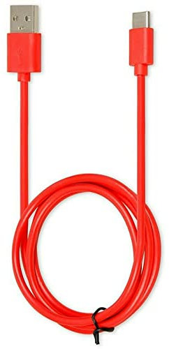 Mr. Gadget's Solutions Cable de carga USB C tipo C de 3 m, compatible con teléfonos Android, color rojo