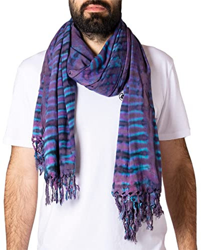 PANASIAM tiedye Scarf Lilaton (Nr.6), 190x116cm