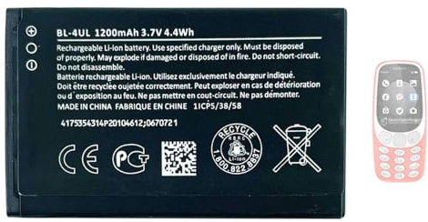 Aousavo BL-4UL ersatz akku Kompatibel mit Nokia Microsoft Lumia BL-4UL 3310 225 500 230