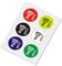 NFC-Sticker 144/168 Byte Speicher, 6 Farben NFC-Tags selbstklebend kompatibel für iPhone NFC-Tag Android