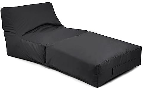 Peak Plus Black Der Outdoor-Sitzsack für den Garten und die Terrasse Ganzjährig Outdoor geeignet