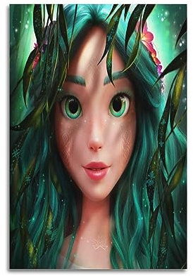 V BY N Mavka The Forest Song-Film-Poster, Vintage-Kunst, Raumdekoration, ästhetische Schlafzimmerdekoration, Leinwandposter für Schlafzimmer, 30 x 45 cm, ungerahmt