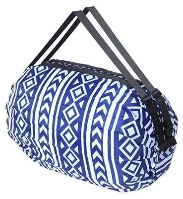 GIMIRO Multifunktionale Faltbare Tasche Reise Duffel Rucksack Handtasche Schultertasche Große Kapazität Einkaufstaschen Sport Fitness Taschen (Irregular Blue Stripe)