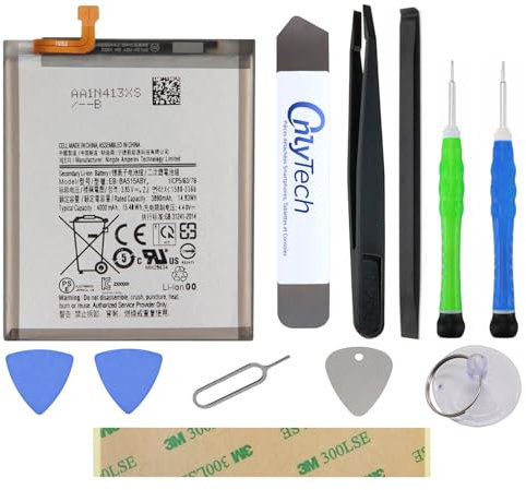 OnlyTech - Kit de réparation Batterie pour Samsung Galaxy A51 SM-A515F - 4000mAh - avec 10 Outils et Adhésif