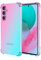 Topme Coque pour Samsung Galaxy A55 5G (6.5 inches), Étui de Téléphone Portable en Silicone TPU Souple avec Dégradé de Couleur Transparent - Rose Vert