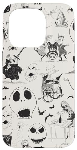 Hülle für iPhone 15 Pro Tim Burton's The Nightmare Before Christmas Tintendruck
