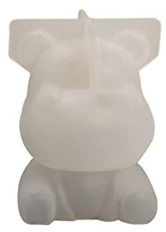 CASNO Silikonform, 3D-Nilpferd, Löwe, großes Ohr, Ornament, Basteln, Silikonform, geeignet für Epoxidharz, DIY, Handwerk, Schmuckherstellung, Heimdekoration